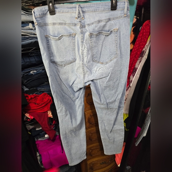 🍁🍂RARE Good American heart studded skinny jeans size 18 - Picture 5 of 5